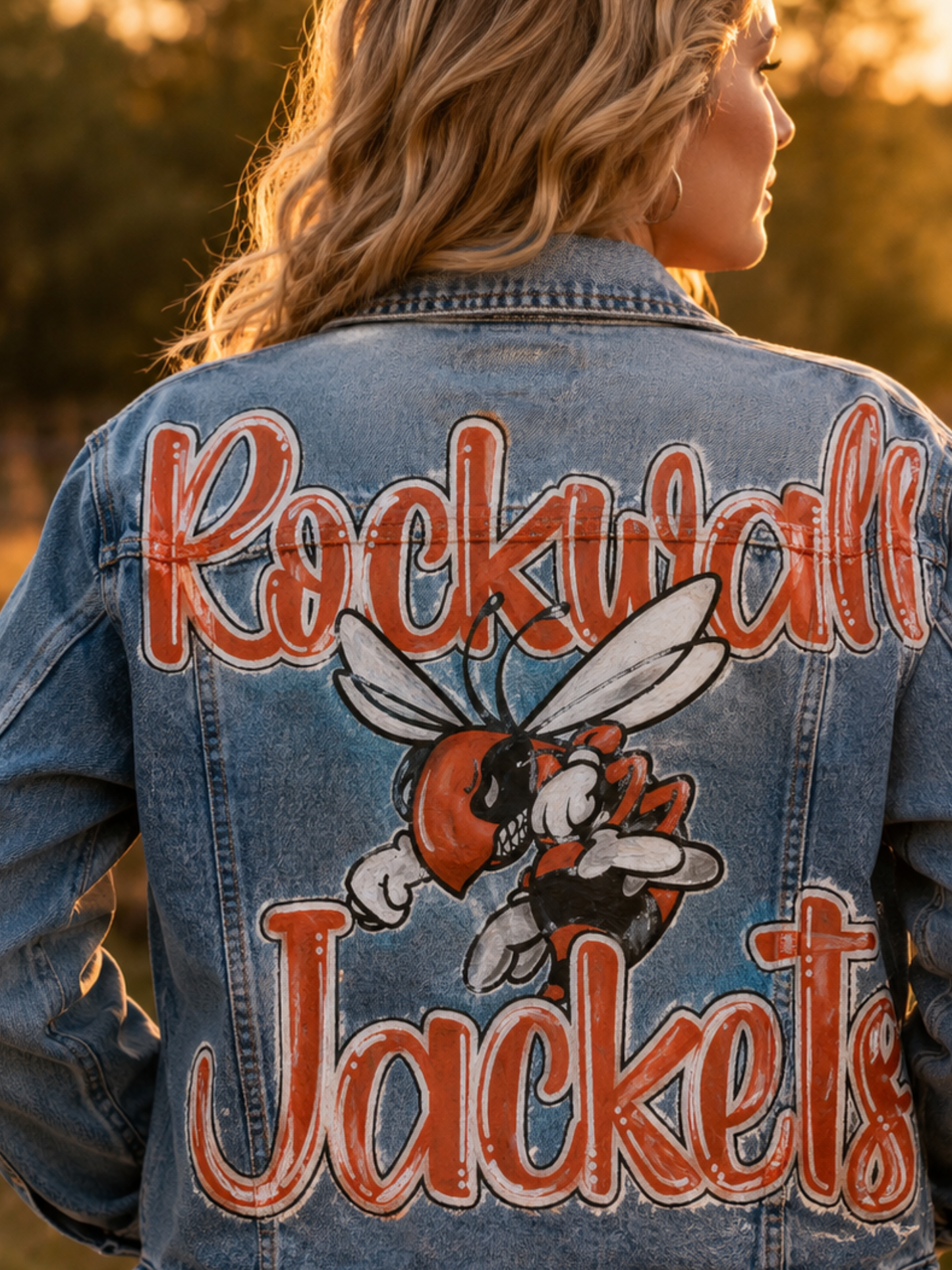 Custom Hand Painted Denim Jacket
